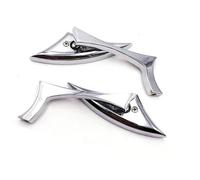 Side Convex Mirrors Motorcycle Rear View Mirror For Ducati Monster 696 797 821 Hypermotard 950 360°rotatable Handlebar Reflector Mirror(Chrome)