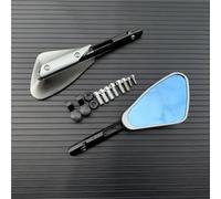 Side Convex Mirrors Motorcycle Rearview Mirrors For BMW K1300 K1200 F800 F650 G650 Handlebar Mount Convex Rear View Reversing Mirror(Titanium)