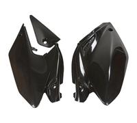 Side cover UFO PLAST 3-piece black for Honda CRF X 250 ccm Yr. 2004 - 2017