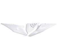 Side cover UFO PLAST 3-piece white OEM 20-26
