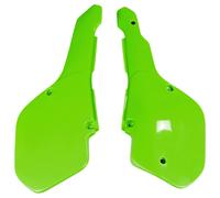 Side cover UFO PLAST cover 2-piece green OEM for Kawasaki KX 125-500ccm Yr. 1987