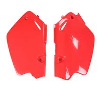 Side cover UFO PLAST cover 2-piece red OEM 00-26 for Honda CR R 80ccm Yr.96-02