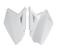 Side cover UFO PLAST cover 2-piece white OEM for Suzuki RM-Z 250ccm Yr.2007-2009