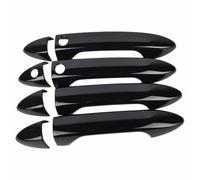 Side Door Handle Covers Trims Compatible With Accord 2013 2014 2015 2016 2017 Car Sticker Carbon Fiber Exterior Door Handle Moulding Cover Trim Decor Accessories(Black Smart)