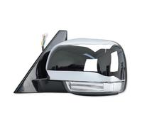 Side Door Mirror Assembly Replacement for Mitsubishi For Pajero V73 V77 V93 V97 2006 2007-2021 Car Power Rear View Mirror Chrome Cover Cap 7632a655 Turn Signal Light(10pins left)(10pins left)