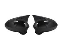 Side Door Wing Mirror Cover 2 Pieces ABS Plastic Mirror Covers Caps RearView Mirror Piano Black For Seat Ibiza For Cupra 2009-2017 Side Mirror Caps(Black)