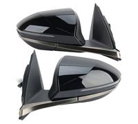 Side Door Wing Mirror For Hyundai For Tucson L 2020-2023 8 Pins Door Mirror Assembly Power Folding Heated Side Wing(Black L+R)