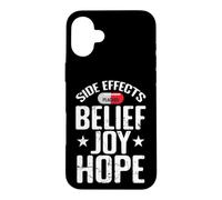 Side Effects Belief Joy Hope Placebo Case for iPhone 16 Plus