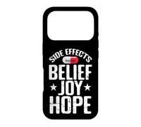 Side Effects Belief Joy Hope Placebo Case for iPhone 17 Pro