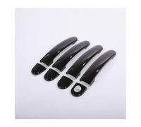 Side Exterior Door Handle Cover Replacement for Polo 2010 2011 2012 2013 2014 2015 2016 2017 Black Chrome Car Door Handle Covers Car Accessories Styling Stickers(Black 1 Keyhole)(Black 1 Keyhole)