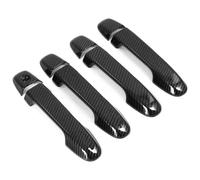 Side Exterior Door Handle Cover Replacement for Toyota for Camry XV50 2012-2017 Carbon Fiber Chrome Car Door Handle Cover Trim Sticker Styling Accessories(Silver B)(Carbon B)