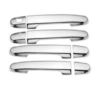 Side Exterior Door Handle Cover Replacement for Toyota IST for Ipsum 2002-2009 Styling Accessories Chrome Carbon Fiber Car Door Handle Cover Bowl Trim(Carbon a)(Chrome)
