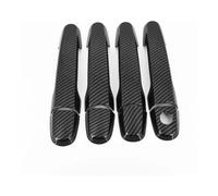 Side Exterior Door Handle Cover Replacement for Toyota IST for Ipsum 2002-2009 Styling Accessories Chrome Carbon Fiber Car Door Handle Cover Bowl Trim(Carbon a)(Carbon)