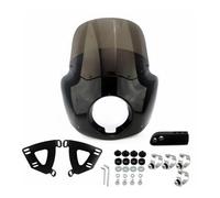 Side Fairings 11"/15" Windshield Fairing Warrior Deflector Bracket Headlight For Dyna Super Glide06-14 FXBB Softtail Street Bob 18-22