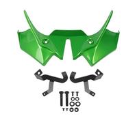 Side Fairings Winglets For Z650 2020 2021 2022 2023 2024 Motorcycle Side Spoiler Winglets Aerodynamic For Wing Motorbike Air Wind Deflector Universal Parts(Green)