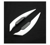 Side Fairings Winglets Motorcycle Winglet Spoiler Wing Side Exterior Accessories(White)