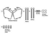 Side frames kit, GIVI TMT9053 for bags MT501, Royal Enfield Meteor 350
