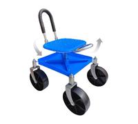 SiDe Garden Stool with Wheels - 360 Degree Swivel Garden Work Stool with Wheels - Adjustable Height for Pruning