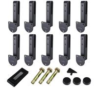 Side Glass Mounting Bracket, Stainless Steel Glass Railing System Clamps for Pool and Garden Decks, Adjustable Railing Post Clamps for Balcony & Stair Handrails (Staircase Style,10pcs)