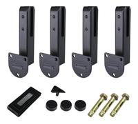 Side Glass Mounting Bracket, Stainless Steel Glass Railing System Clamps for Pool and Garden Decks, Adjustable Railing Post Clamps for Balcony & Stair Handrails (Staircase Style,4pcs)