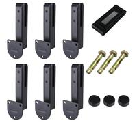 Side Glass Mounting Bracket, Stainless Steel Glass Railing System Clamps for Pool and Garden Decks, Adjustable Railing Post Clamps for Balcony & Stair Handrails (Platform Style,6pcs)