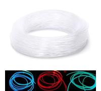 Side Glow Fiber Optic Cable, PMMA Light Pipe for Car Decor, 2M Flexible Optical Fiber Rope, 1.5/2/3/4mm Diameter, Uniform Brightness, No Heat, for Star Ceiling, Curtain,(2mm)
