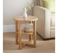 Side Hall Table Lamp Plant Consol Tall Coffee Wine Hallway Furniture - Small Oak