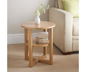 Side Hall Table Lamp Plant Consol Tall Coffee Wine Hallway Furniture - Small Oak