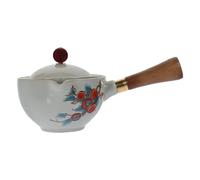 Side Handle Ceramic Teapot 160ml with Infuser for Travel Gift