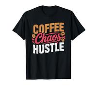 Side Hustle Mom Coffee Laptop Kids Chaos Daily Life Work T-Shirt