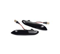 Side Indicator LED Side Marker Turn Signal Light Sequential Flow Design For BMW E39 E46 E60 E81 E84 Marker Light(Black plugs)