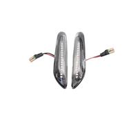 Side Indicator LED Side Marker Turn Signal Light Sequential Flow Design For BMW E39 E46 E60 E81 E84 Marker Light(Transparent plugs)