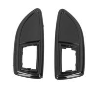 Side Indicator Repeater Frame, 2 Pcs Side Lamp Surrounds Set Car Adaptations Replacement for Corsa D Range 20062014 Etc (Glossy Black)
