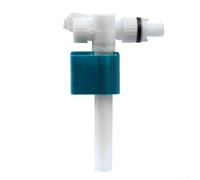 Side Inlet Toilet Cistern Fill Valve for Horizontal Water Supply Tanks - ABS Plastic Flush Valve with Adjustable Float & Needle Valve Des(Plastic)