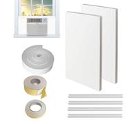 Side Insulated Foam Board - 2 Pieces Air Conditioning Insulation, EVA Panel for Hot Weather and Winter | Insulation Accessories for Restaurant, Apartment, Cafe, Home | Energy Saving AC Fens