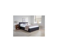 Side Lift Ottoman Storage Bed in Black - 4FT 6inch Double