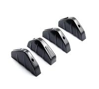Side Lip Spoiler Diffuser 4pcs Universal Carbon Fiber Car Modified Rear Bumper Diffuser Spoiler Black Red ABS Rear Bumper Lip Diffuser Anti-collision(Carbon Fiber Pattern)