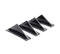 Side Lip Spoiler Diffuser 4pcs Universal Carbon Fiber Car Modified Rear Bumper Diffuser Spoiler Black Red ABS Rear Bumper Lip Diffuser Anti-collision(Bend Carbon Fiber)