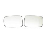 Side Lower Wing Mirror Glass For BMW E46 3-Series 1999-2006 E65 E66 E67 7-Series 2001-2008 Left Right Rear View Lens Split Mirror Heated Glass(White)