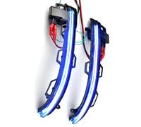 Side Marker Blinker Dynamic Blinker Turn Signal Flowing Water Blinker Side Mirror Light Compatible With BMW For X3 For G01 2018 2019 2020(Blue)