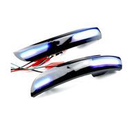 Side Marker Blinker Dynamic LED Turn Signal Lights Rearview Mirror Indicator Blinker Repeater For Escape For Kuga For EcoSport 2013 2014 2015 2016-2019 Car Turn Signal Lights(Blue and Yellow)