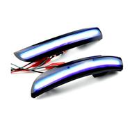 Side Marker Blinker For Escape For Kuga II For EcoSport 2013 2014 2015 2016 2017 2018 2019 Car Accessories Dynamic LED Side Rearview Mirror Turn Signal Light Indicator Car Turn Signal Lights(Blue and