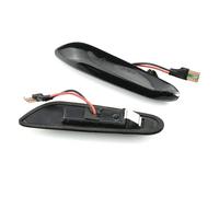 Side Marker Blinker Sequential Flashing LED Turn Signal Side Marker Light For BMW For E60 E61 E90 E91 E87 E81 E83 E84 E88 E92 E93 E82 E46 1 3 5 Series Car Turn Signal Lights(Smoky black-1)