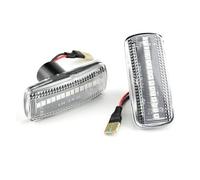 Side Marker Blinker Smoked Dynamic LED Side Marker Turn Signal Lights For Jeep For Compass MK49 For Grand For Cherokee For Liberty KK For Patriot For Commander XK Car Turn Signal Lights(Crystal white)