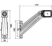 Side marker HELLA 2XS 011 744-061