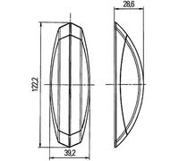 HELLA 2XS 008 479-001 Marker Light - Halogen - 12V - mounting - left/Lateral Mounting