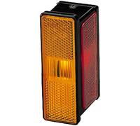 HELLA 2XS 007 841-011 Marker Light - Rear-Logic - Halogen - 12/24V - mounting/Bolted - Lens Colour: Yellow/White / Red - left/Lateral Mounting