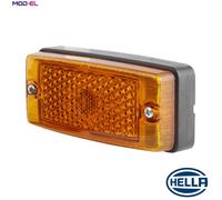 HELLA 2PS 004 361-001 Side Marker Light - Halogen - 24/12V - Screw Connection/mounting - Lens Colour: Yellow - left/right - Quantity: 1