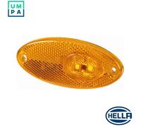 Side Marker Light LED Amber Oval 24v HELLA 2PS 964 295-057