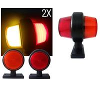 Side Marker Lights 24v Led lollipop Red Amber NEON X2 Mirror For Scania Man Daf